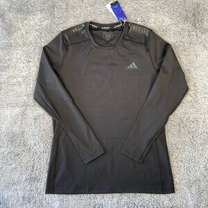 Adidas Techfit Control x RHEON LS Compression Shirt Size XL Men Black HS9814